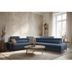 Venna XII corner sofa with a sleeping function and USB port - elegance and functionality in one!