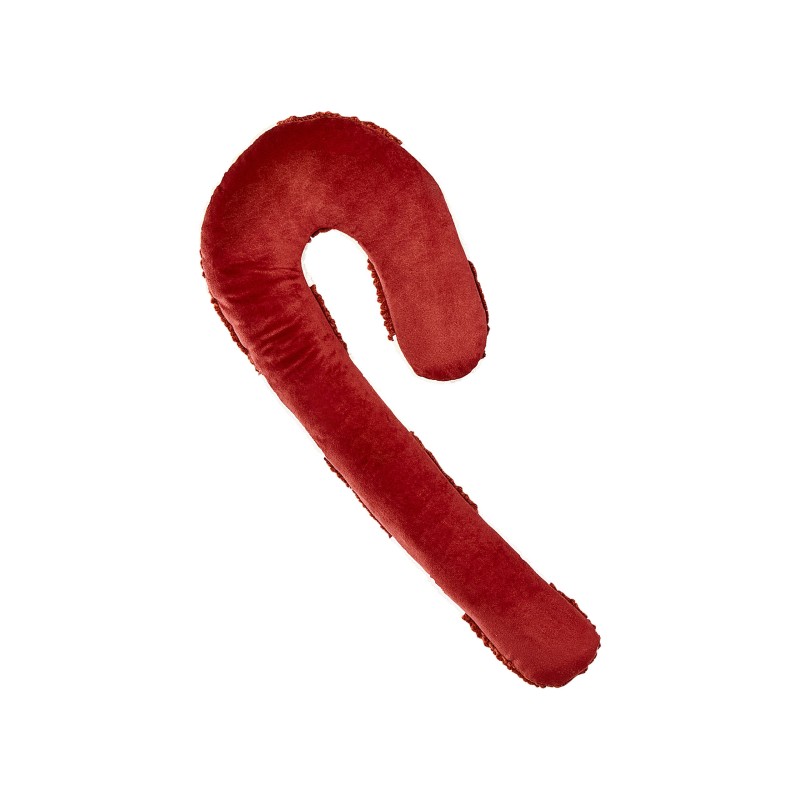 Zestaw 2 poduszek dekoracyjnych CANDY CANE Boucle 22 x 55 cm Czerwony Wzór świąteczny Zestaw 2 poduszek dekoracyjnych CANDY CANE Boucle 22 x 55 cm Czerwony Wzór świąteczny