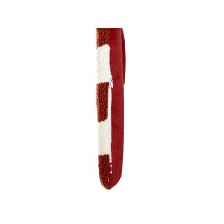 Zestaw 2 poduszek dekoracyjnych CANDY CANE Boucle 22 x 55 cm Czerwony Wzór świąteczny Zestaw 2 poduszek dekoracyjnych CANDY CANE Boucle 22 x 55 cm Czerwony Wzór świąteczny