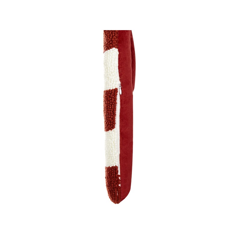 Zestaw 2 poduszek dekoracyjnych CANDY CANE Boucle 22 x 55 cm Czerwony Wzór świąteczny Zestaw 2 poduszek dekoracyjnych CANDY CANE Boucle 22 x 55 cm Czerwony Wzór świąteczny