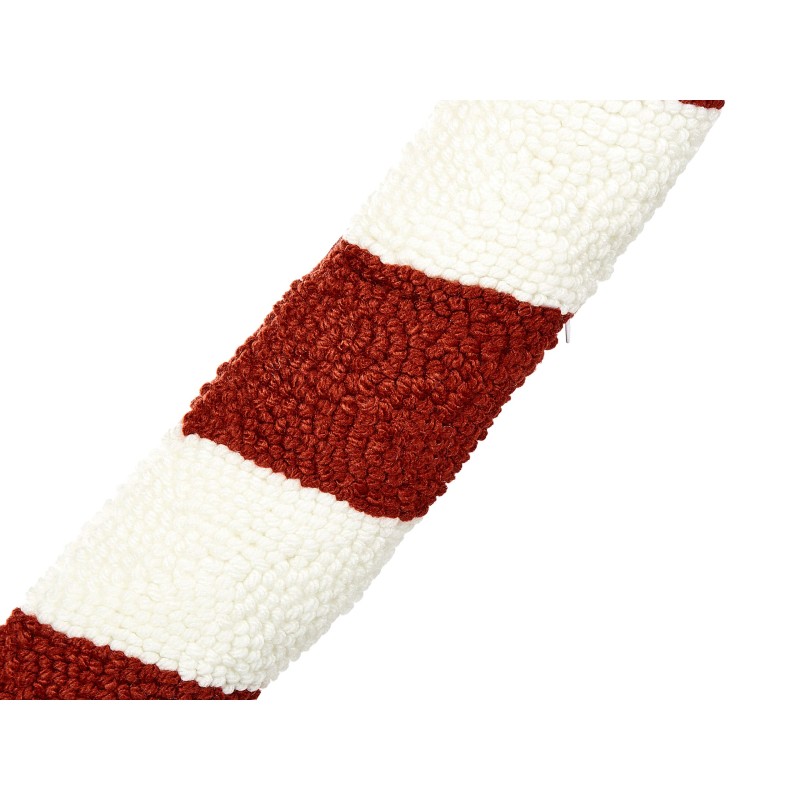 Zestaw 2 poduszek dekoracyjnych CANDY CANE Boucle 22 x 55 cm Czerwony Wzór świąteczny Zestaw 2 poduszek dekoracyjnych CANDY CANE Boucle 22 x 55 cm Czerwony Wzór świąteczny