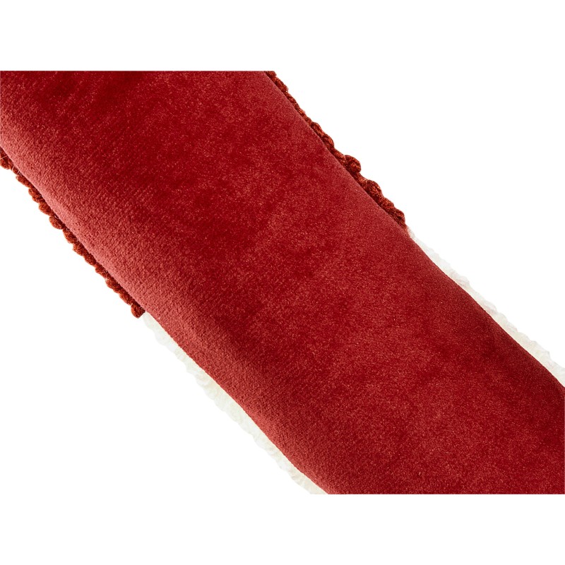 Zestaw 2 poduszek dekoracyjnych CANDY CANE Boucle 22 x 55 cm Czerwony Wzór świąteczny Zestaw 2 poduszek dekoracyjnych CANDY CANE Boucle 22 x 55 cm Czerwony Wzór świąteczny