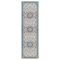 Dywan 60 x 200 cm beżowo-niebieski GORDES Dywan 60 x 200 cm beżowo-niebieski GORDES
