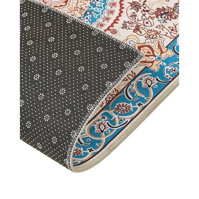 Dywan 60 x 200 cm beżowo-niebieski GORDES Dywan 60 x 200 cm beżowo-niebieski GORDES