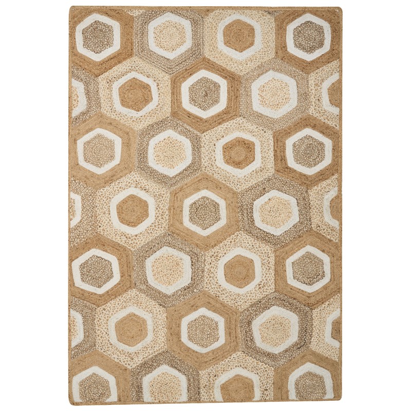 Dywan z juty 160 x 230 cm beżowy BASOREN Dywan z juty 160 x 230 cm beżowy BASOREN
