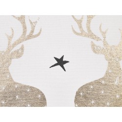 Zestaw 2 poduszek dekoracyjnych DONNER Bawełna 45 x 45 cm Biały Wzór świąteczny Zestaw 2 poduszek dekoracyjnych DONNER Bawełna 45 x 45 cm Biały Wzór świąteczny