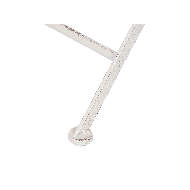 Stolik ogrodowy metalowy ø 70 cm biały SCAFA Stolik ogrodowy metalowy ø 70 cm biały SCAFA