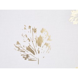 Zestaw 2 poduszek dekoracyjnych GOLDENROD Welur 45 x 45 cm Biały Wzór roślinny Zestaw 2 poduszek dekoracyjnych GOLDENROD Welur 45 x 45 cm Biały Wzór roślinny