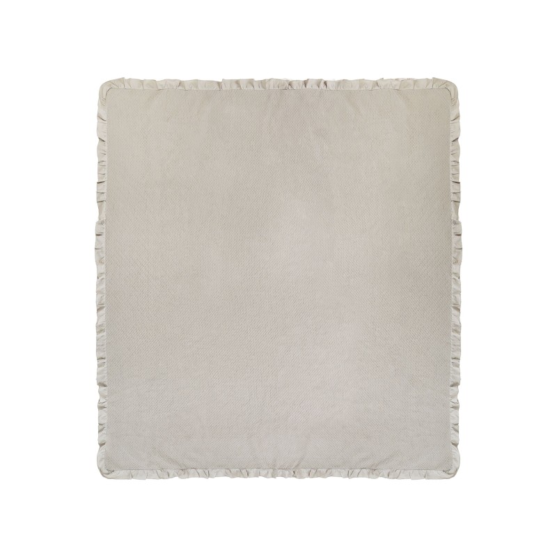 Narzuta na łóżko HATTON Bawełna 200 x 220 cm Beżowoszary Narzuta na łóżko HATTON Bawełna 200 x 220 cm Beżowoszary