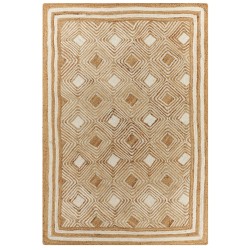 Dywan z juty 160 x 230 cm beżowy MENGEN Dywan z juty 160 x 230 cm beżowy MENGEN