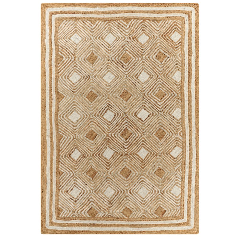 Dywan z juty 160 x 230 cm beżowy MENGEN Dywan z juty 160 x 230 cm beżowy MENGEN