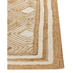 Dywan z juty 160 x 230 cm beżowy MENGEN Dywan z juty 160 x 230 cm beżowy MENGEN