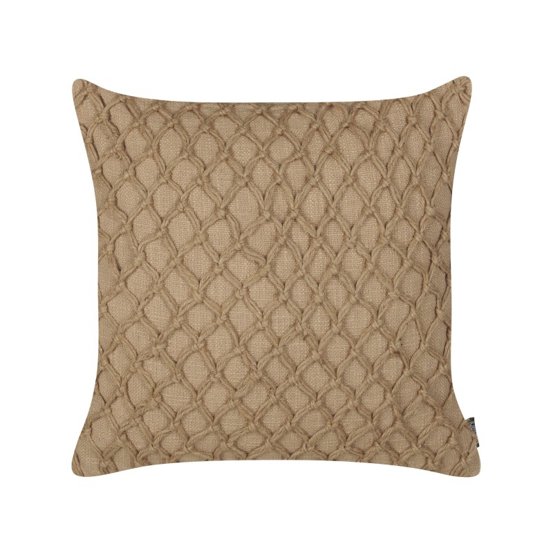 Zestaw 2 poduszek dekoracyjnych COLLOMIA Boucle 45 x 45 cm Beżowy Wzór geometryczny Zestaw 2 poduszek dekoracyjnych COLLOMIA Boucle 45 x 45 cm Beżowy Wzór geometryczny