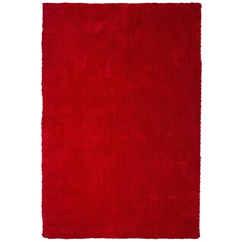 Dywan shaggy 200 x 300 cm czerwony DEMRE Dywan shaggy 200 x 300 cm czerwony DEMRE