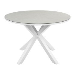 Stół ogrodowy MALETTO 120 cm 120 cm Szkło Beżowoszary Stół ogrodowy MALETTO 120 cm 120 cm Szkło Beżowoszary