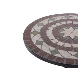 Stolik bistro CARIATI 60 cm 60 cm Czarny Stolik bistro CARIATI 60 cm 60 cm Czarny