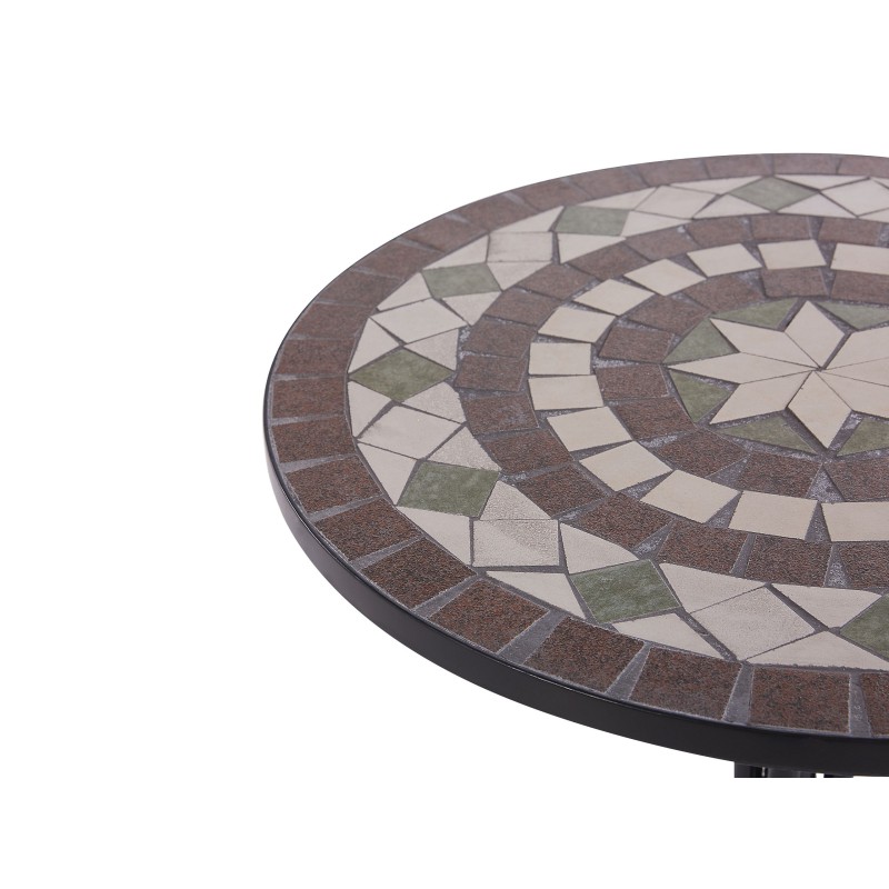 Stolik bistro CARIATI 60 cm 60 cm Czarny Stolik bistro CARIATI 60 cm 60 cm Czarny