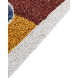 Dywan dziecięcy bawełniany statek 105 x 120 cm wielokolorowy SPETI Dywan dziecięcy bawełniany statek 105 x 120 cm wielokolorowy SPETI