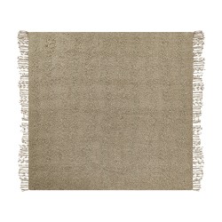 Koc VELLA Bawełna 200 x 220 cm Beżowoszary Koc VELLA Bawełna 200 x 220 cm Beżowoszary