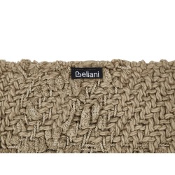 Koc VELLA Bawełna 200 x 220 cm Beżowoszary Koc VELLA Bawełna 200 x 220 cm Beżowoszary