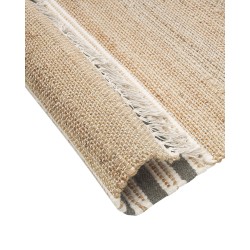 Dywan z juty 80 x 150 cm beżowo-szary MIRZA Dywan z juty 80 x 150 cm beżowo-szary MIRZA