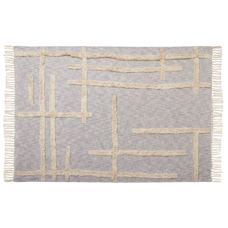 Koc HOSPET Bawełna 130 x 180 cm Szary Koc HOSPET Bawełna 130 x 180 cm Szary