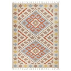 Dywan bawełniany kilim 200 x 300 cm wielokolorowy ATAN Dywan bawełniany kilim 200 x 300 cm wielokolorowy ATAN