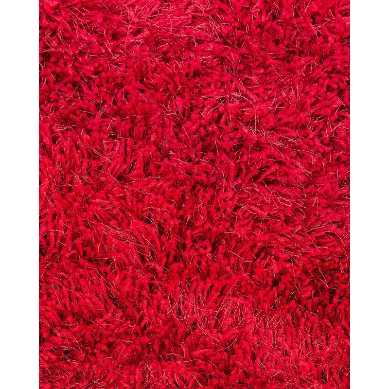 Dywan shaggy 200 x 300 cm czerwony CIDE Dywan shaggy 200 x 300 cm czerwony CIDE