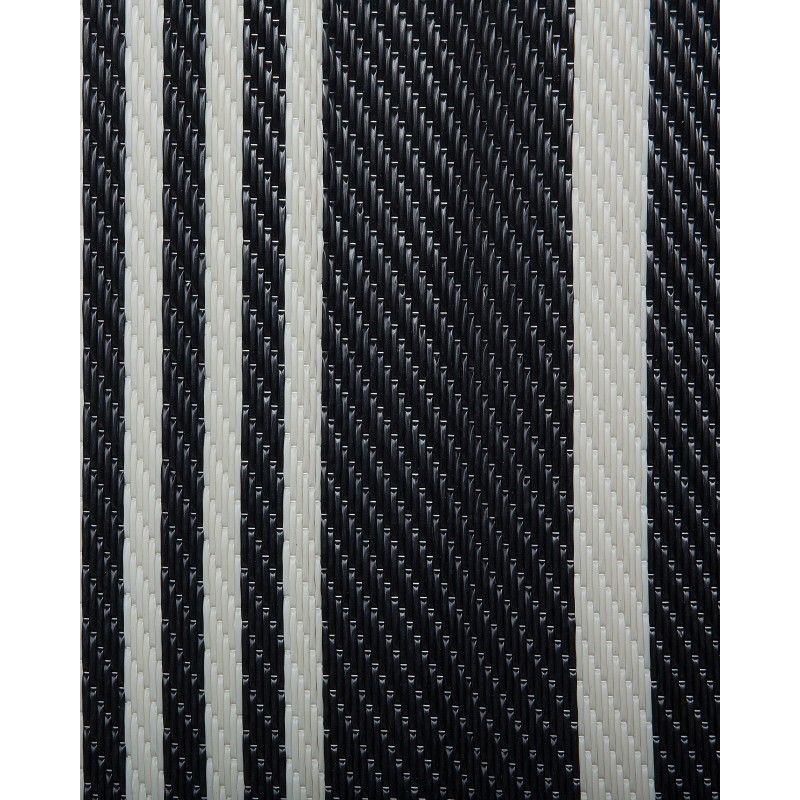 Dywan zewnętrzny 90 x 180 cm czarno-biały HALDIA Dywan zewnętrzny 90 x 180 cm czarno-biały HALDIA