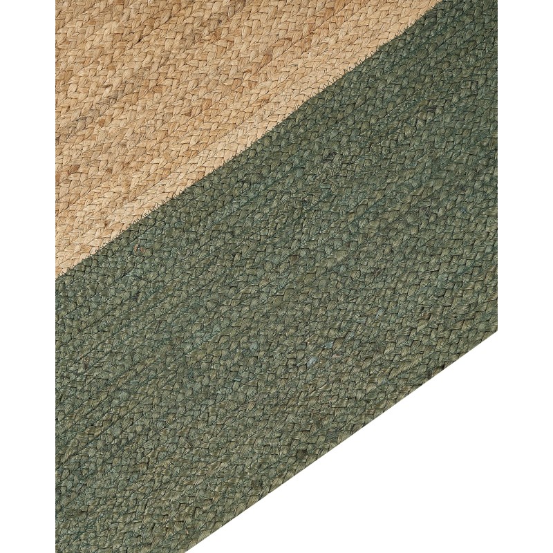Dywan z juty 160 x 230 cm zielony KARAKUYU Dywan z juty 160 x 230 cm zielony KARAKUYU