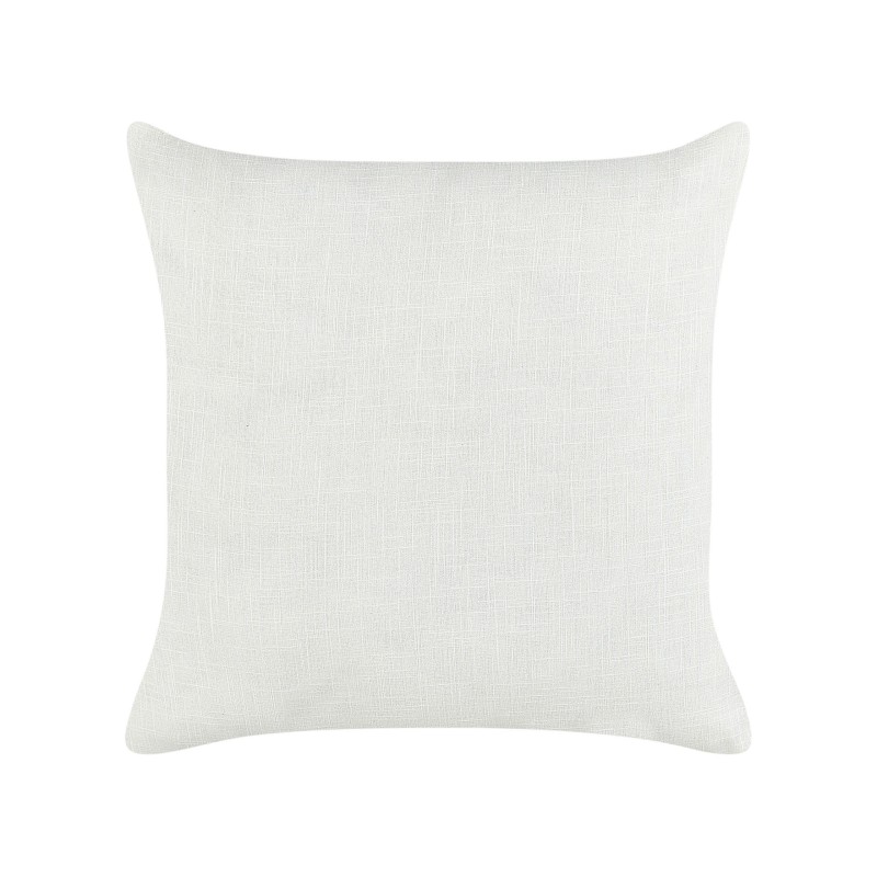 Zestaw 2 poduszek dekoracyjnych MILAS Len 50 x 50 cm Czarny/ biały W paski Zestaw 2 poduszek dekoracyjnych MILAS Len 50 x 50 cm Czarny/ biały W paski