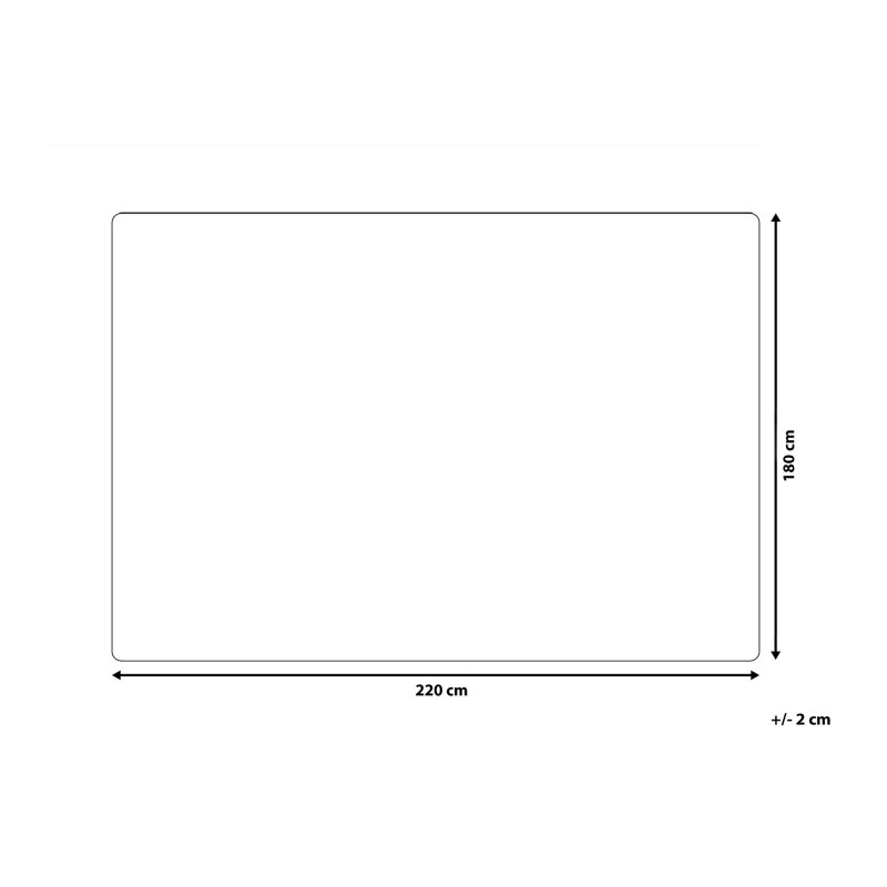 Koc TAZA 180 x 220 cm Szary Koc TAZA 180 x 220 cm Szary