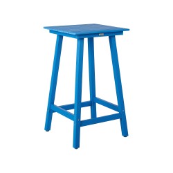 Stolik ogrodowy barowy ADIRONDACK 60 cm 59 cm Materiał syntetyczny Niebieski