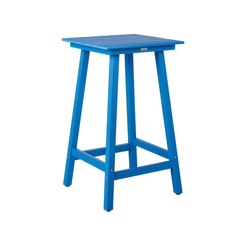 Stolik ogrodowy barowy ADIRONDACK 60 cm 59 cm Materiał syntetyczny Niebieski Stolik ogrodowy barowy ADIRONDACK 60 cm 59 cm Materiał syntetyczny Niebieski