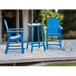Stolik ogrodowy barowy ADIRONDACK 60 cm 59 cm Materiał syntetyczny Niebieski Stolik ogrodowy barowy ADIRONDACK 60 cm 59 cm Materiał syntetyczny Niebieski