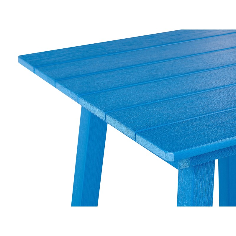 Stolik ogrodowy barowy ADIRONDACK 60 cm 59 cm Materiał syntetyczny Niebieski Stolik ogrodowy barowy ADIRONDACK 60 cm 59 cm Materiał syntetyczny Niebieski