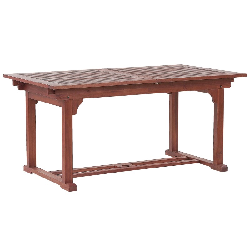 Stół ogrodowy rozkładany TOSCANA 160/220 cm 90 cm Drewno akacjowe Ciemnobrązowy Stół ogrodowy rozkładany TOSCANA 160/220 cm 90 cm Drewno akacjowe Ciemnobrązowy