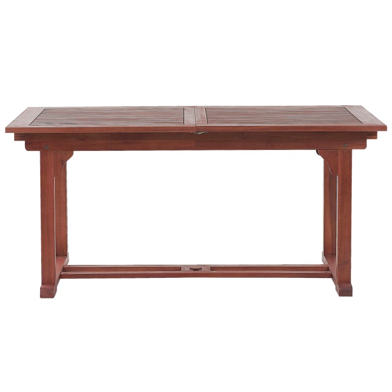 Stół ogrodowy rozkładany TOSCANA 160/220 cm 90 cm Drewno akacjowe Ciemnobrązowy Stół ogrodowy rozkładany TOSCANA 160/220 cm 90 cm Drewno akacjowe Ciemnobrązowy