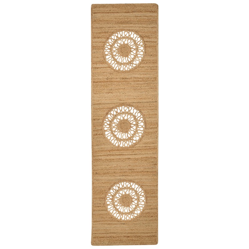 Dywan z juty 80 x 300 cm beżowy HATIPOGLU Dywan z juty 80 x 300 cm beżowy HATIPOGLU