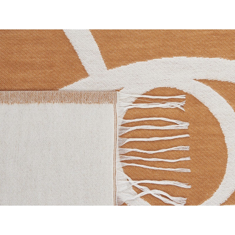Koc PALHI 130 x 170 cm Pomarańczowy Koc PALHI 130 x 170 cm Pomarańczowy