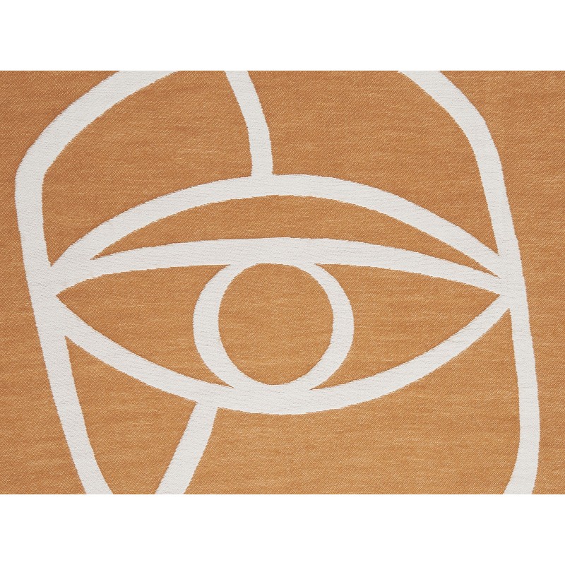 Koc PALHI 130 x 170 cm Pomarańczowy Koc PALHI 130 x 170 cm Pomarańczowy