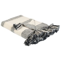 Koc CAYIR Bawełna 130 x 170 cm Beżowy Koc CAYIR Bawełna 130 x 170 cm Beżowy