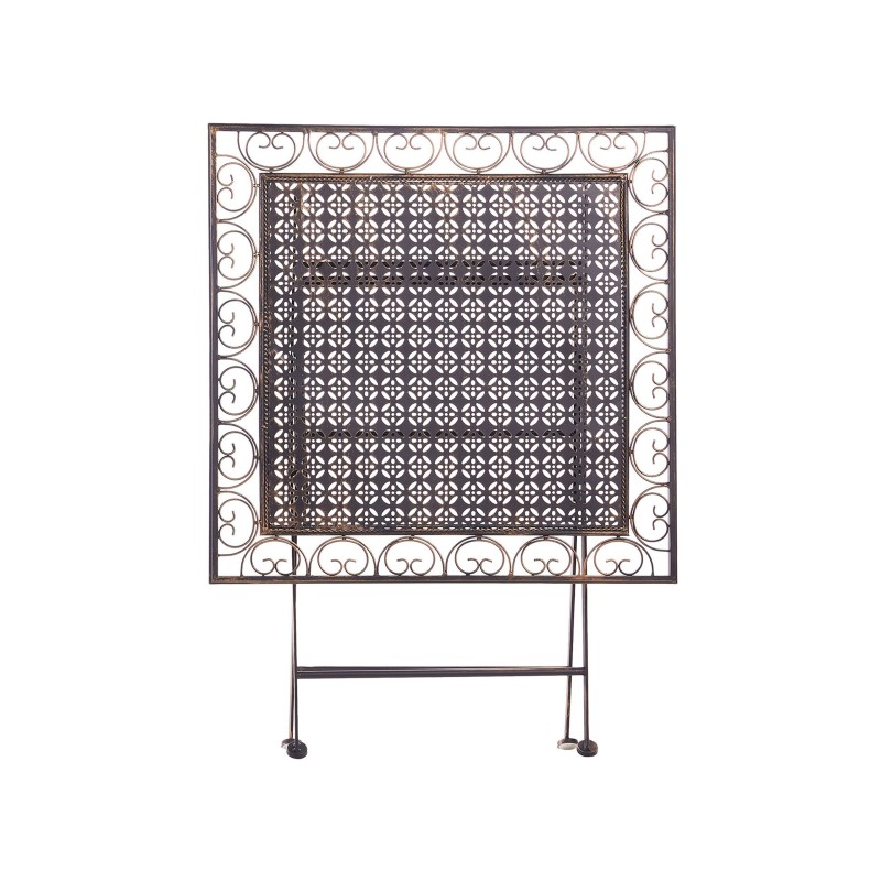 Stolik bistro BORMIO 70 cm 70 cm Metal Czarny Stolik bistro BORMIO 70 cm 70 cm Metal Czarny