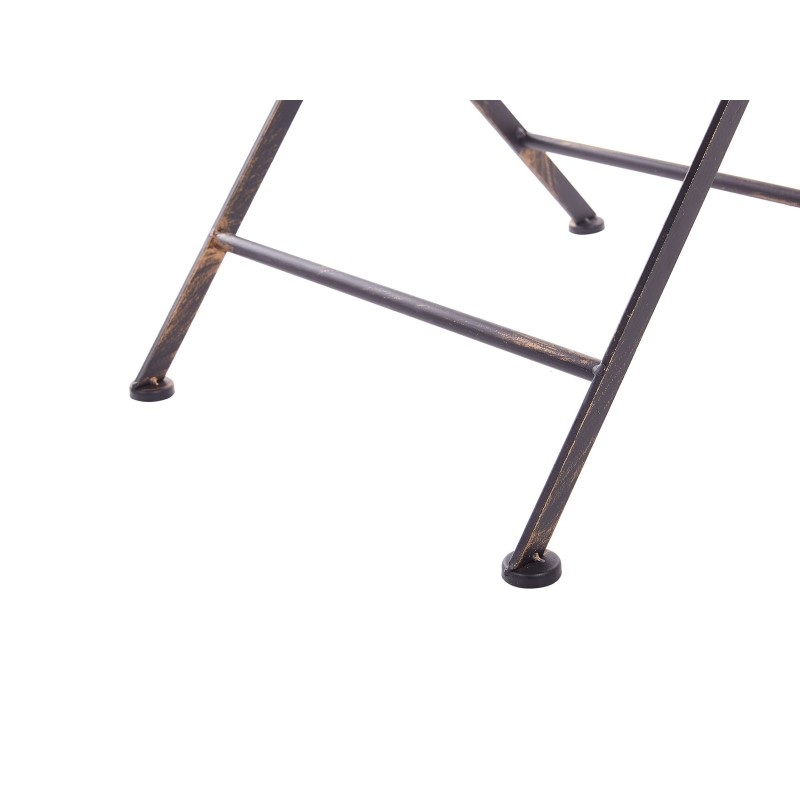 Stolik bistro BORMIO 70 cm 70 cm Metal Czarny Stolik bistro BORMIO 70 cm 70 cm Metal Czarny