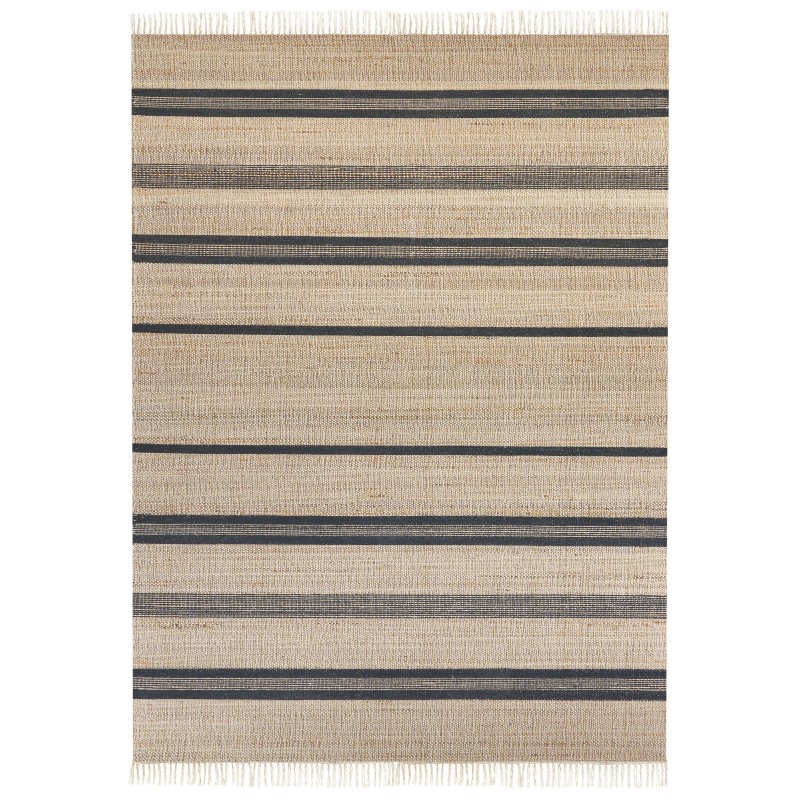 Dywan z juty 160 x 230 cm beżowo-szary TALPUR Dywan z juty 160 x 230 cm beżowo-szary TALPUR