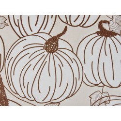 Poduszka dekoracyjna GOURD Welur 45 x 45 cm Beżowy Wzór roślinny Poduszka dekoracyjna GOURD Welur 45 x 45 cm Beżowy Wzór roślinny