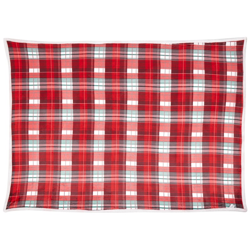 Koc FUDGE 150 x 200 cm Czerwony Koc FUDGE 150 x 200 cm Czerwony
