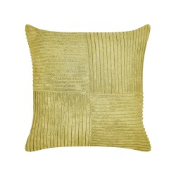 Zestaw 2 poduszek dekoracyjnych MILLET Sztruks 43 x 43 cm Oliwkowy Wzór geometryczny Zestaw 2 poduszek dekoracyjnych MILLET Sztruks 43 x 43 cm Oliwkowy Wzór geometryczny