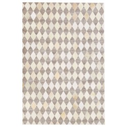 Dywan skórzany 160 x 230 cm beżowo-brązowy SESLICE Dywan skórzany 160 x 230 cm beżowo-brązowy SESLICE