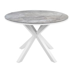 Stół ogrodowy MALETTO 120 cm 120 cm Szkło Ciemnoszary Stół ogrodowy MALETTO 120 cm 120 cm Szkło Ciemnoszary